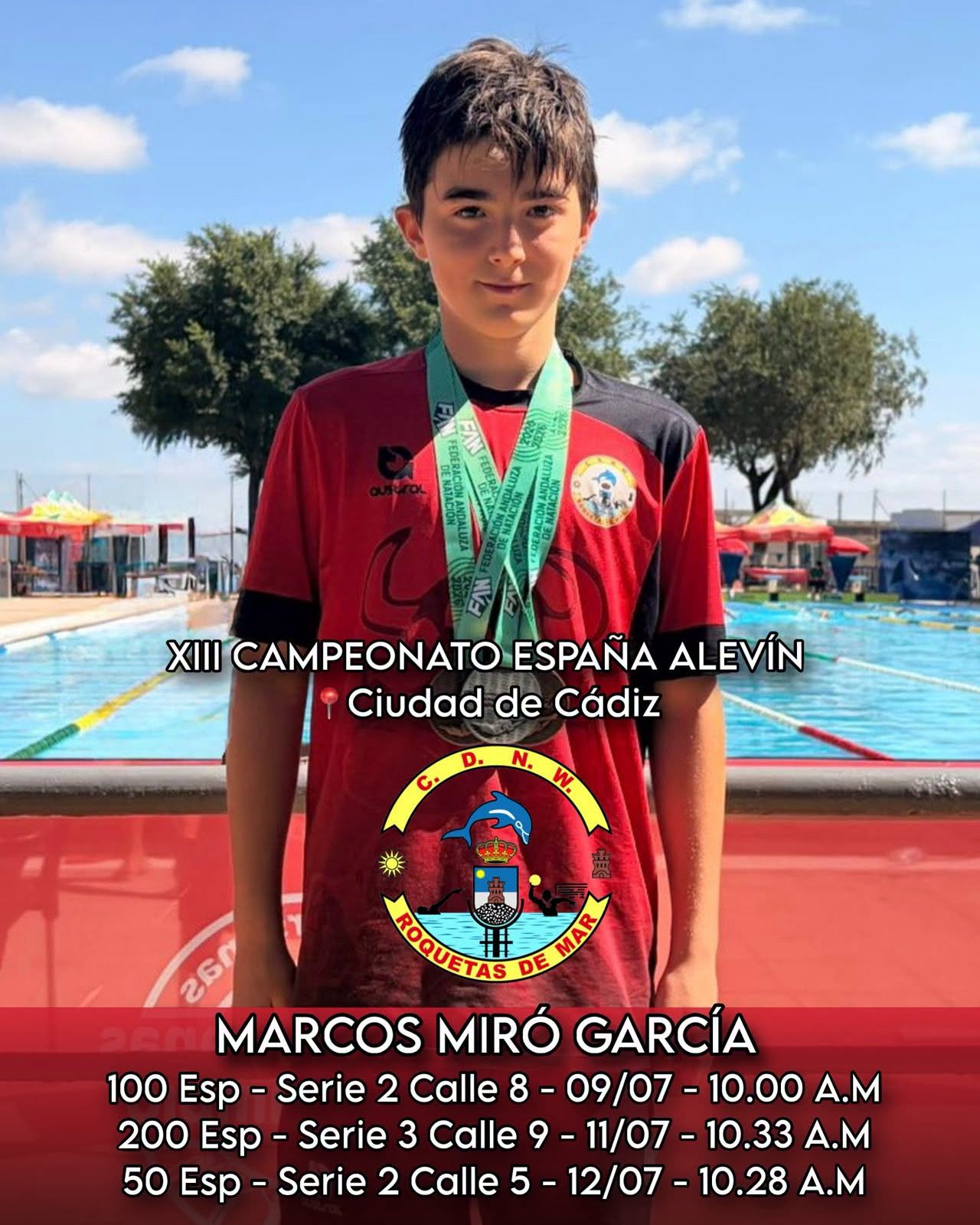 Marcos Miró García firma una gran actuación en el Campeonato de España Alevín de Verano